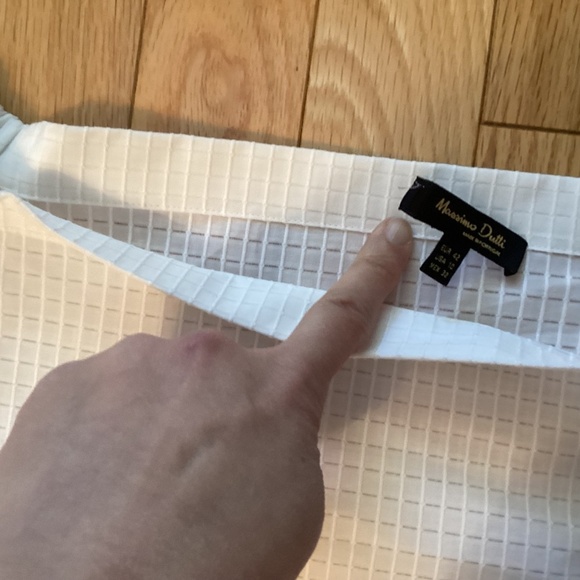 NWOT Massimo Dutti 100% cotton blouse, size 10, off shoulder - Picture 6 of 9